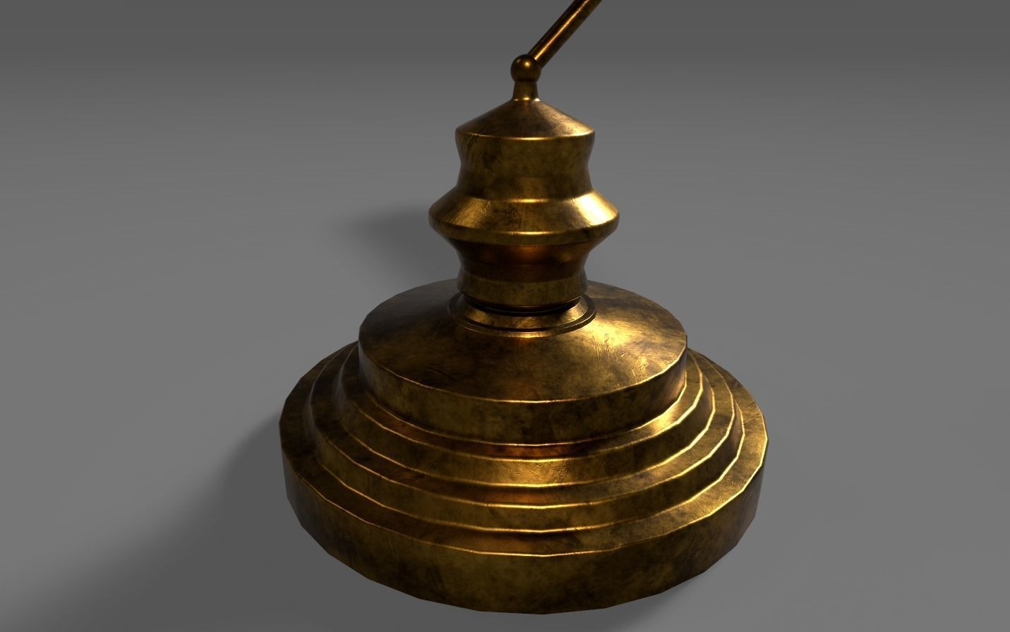 Old lamp 3D model_4