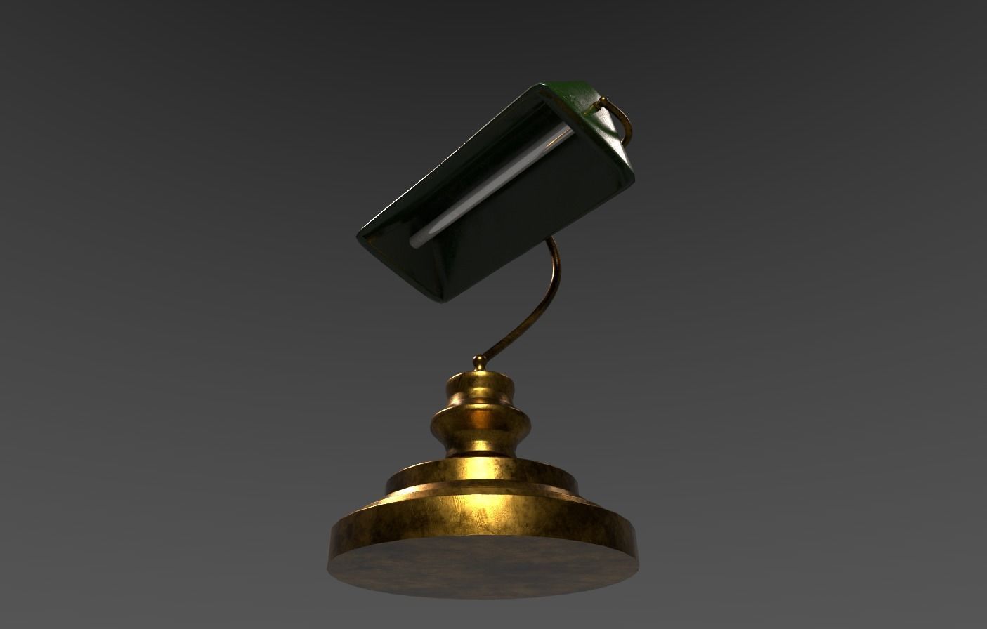 Old lamp 3D model_2