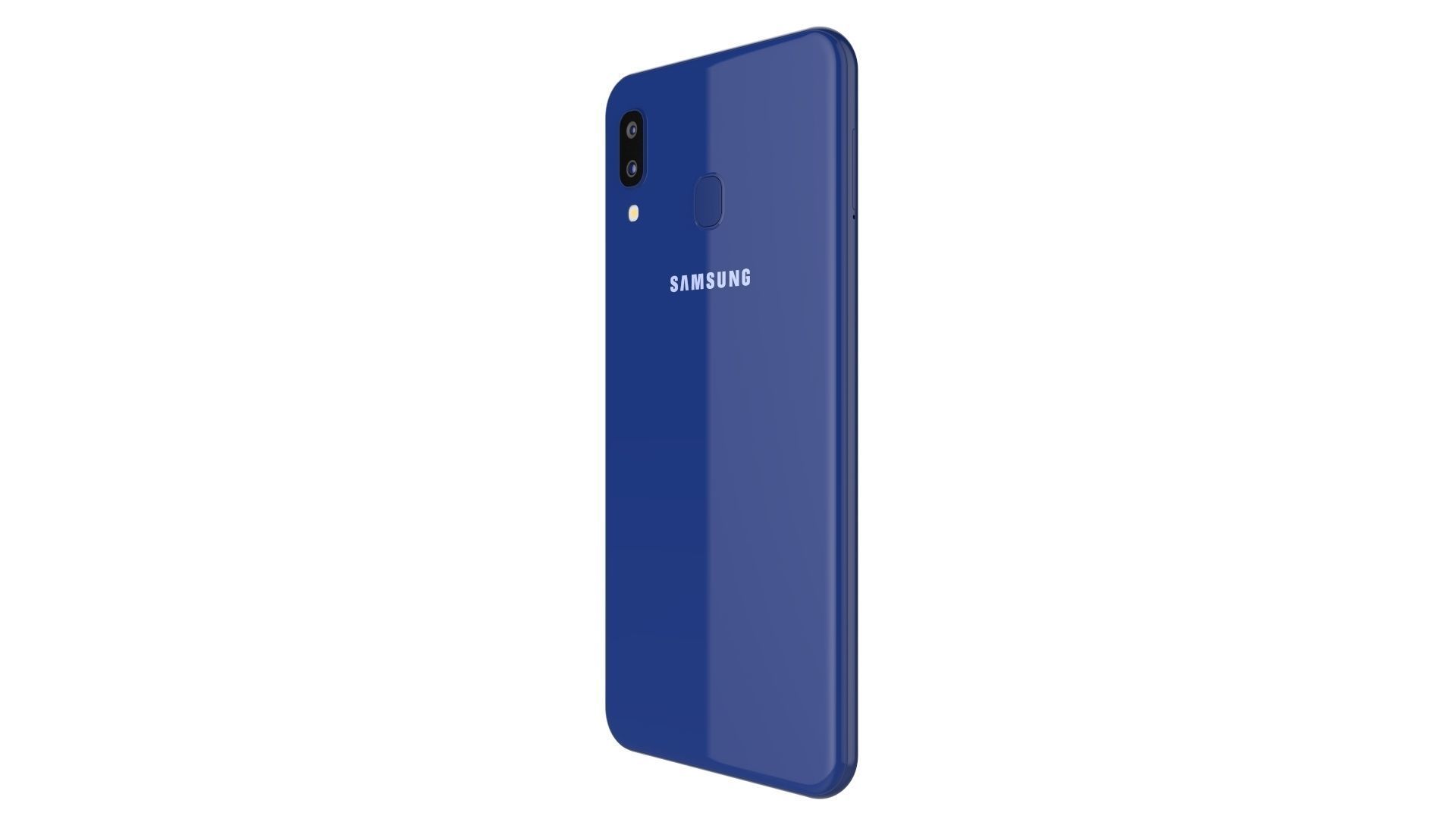 Samsung Galaxy A20 Blue 3D model_4