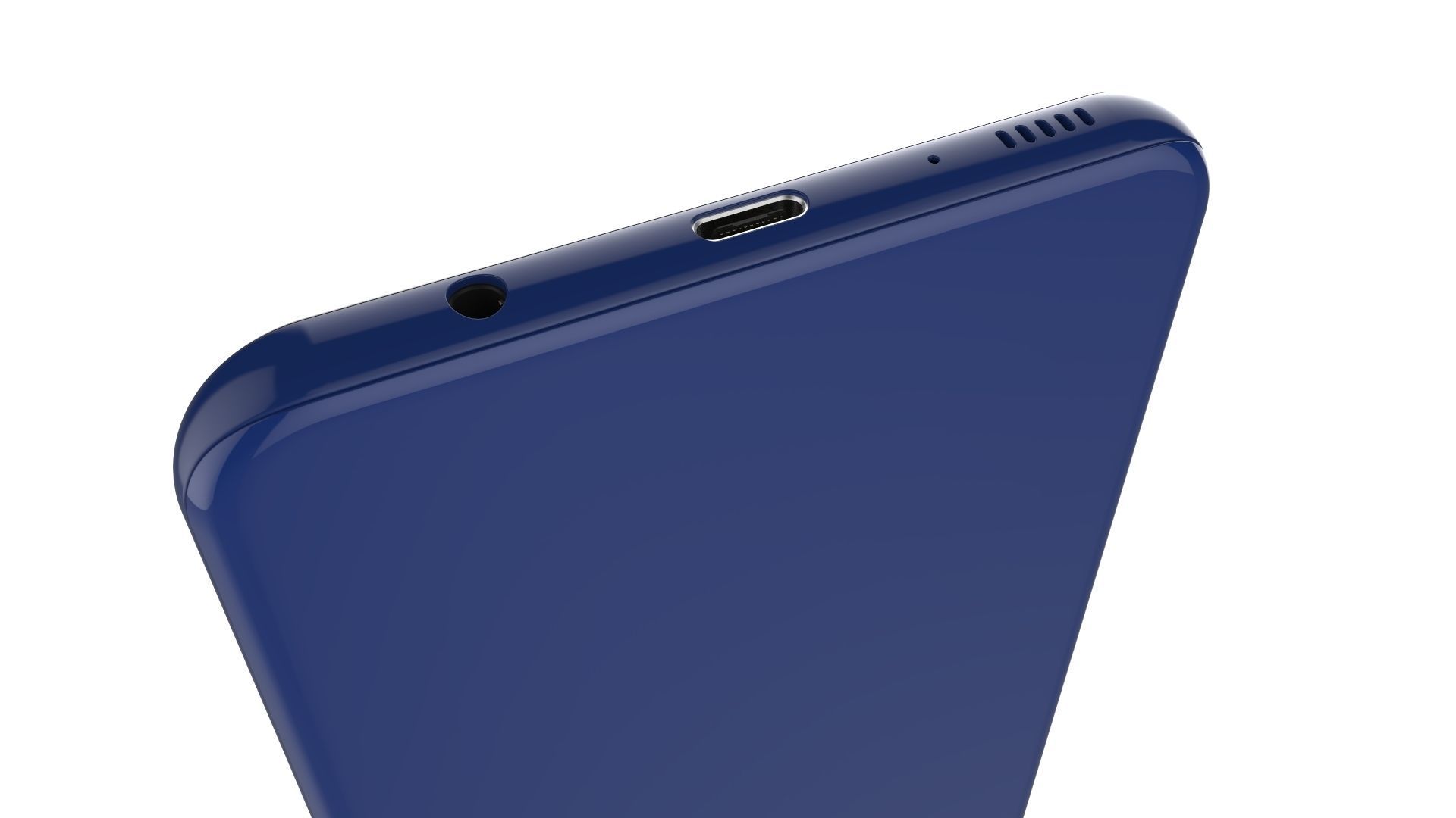 Samsung Galaxy A20 Blue 3D model_14