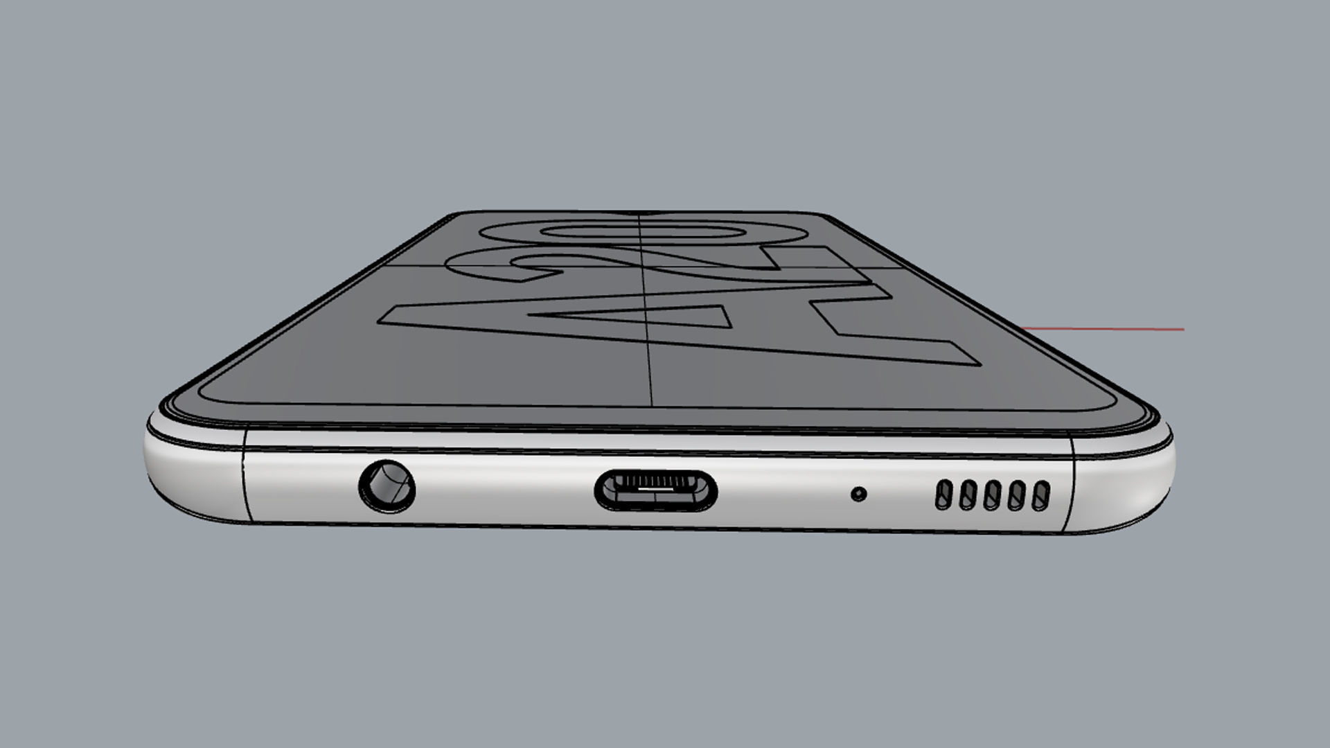 Samsung Galaxy A20 Blue 3D model_16