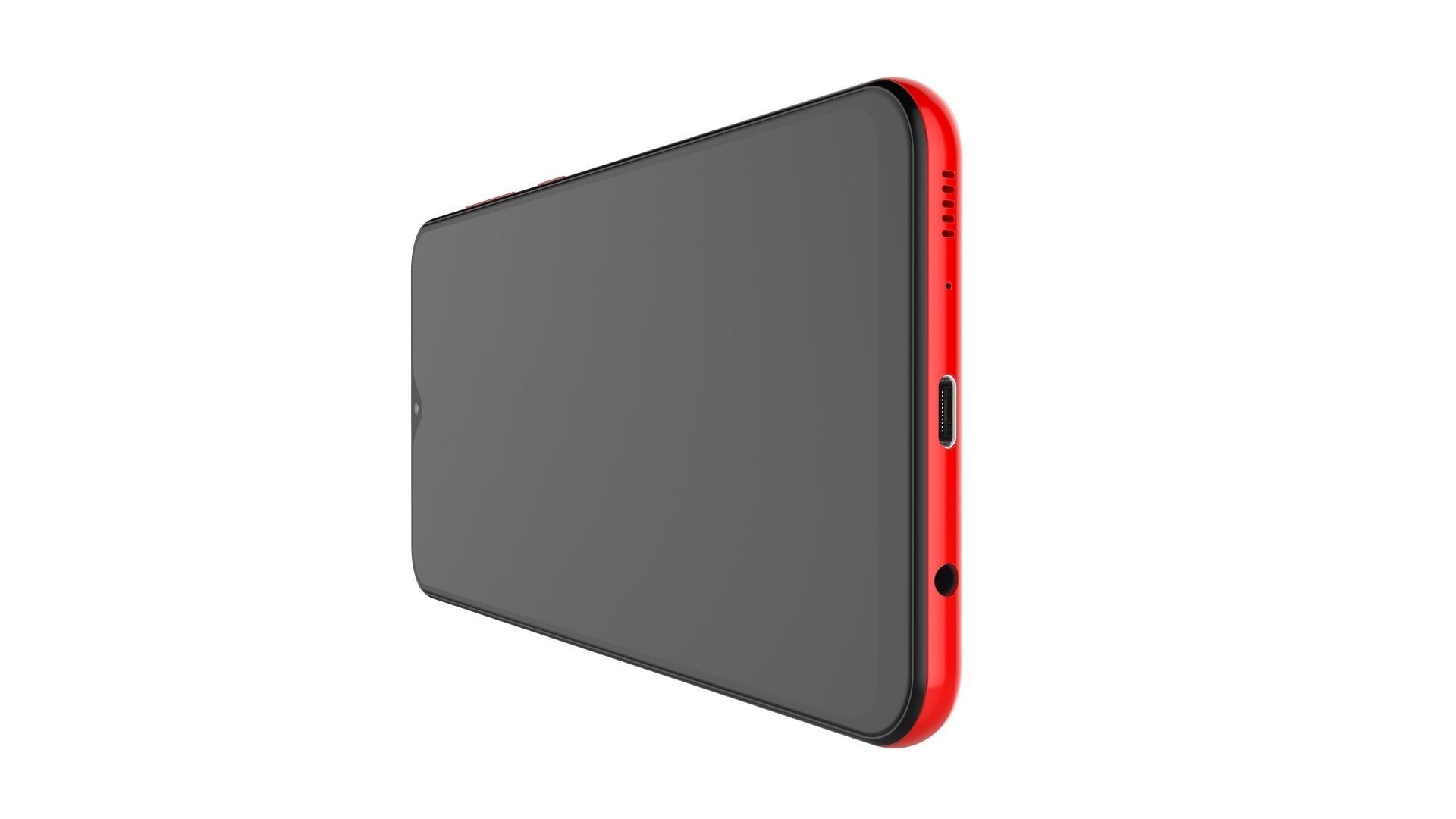 Samsung Galaxy A20 Red 3D model_15