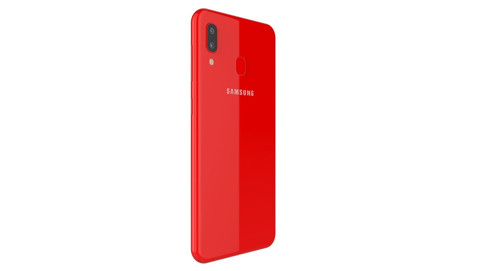 Samsung Galaxy A20 Red 3D model_6