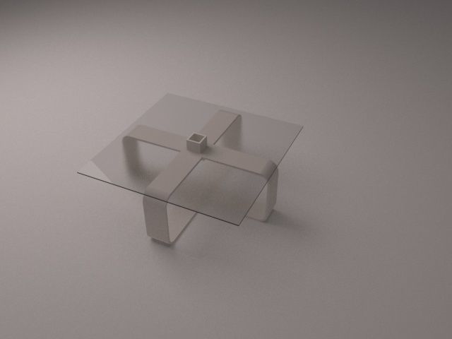 modern coffee table  3D model_3