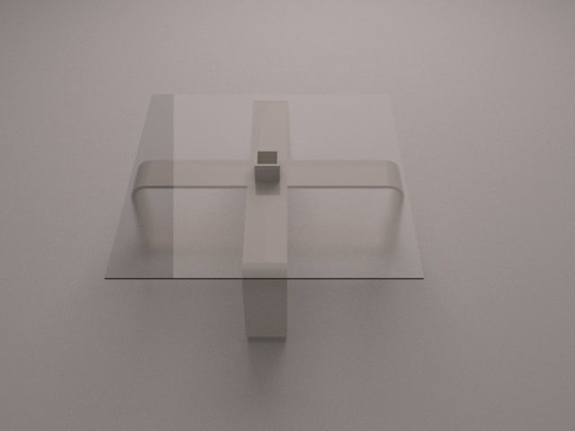 modern coffee table  3D model_1