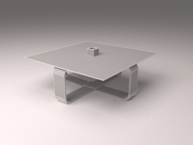 modern coffee table  3D model_5