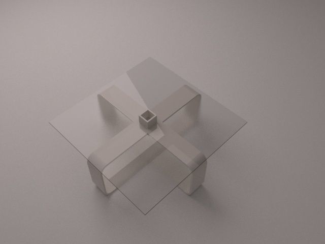 modern coffee table  3D model_2
