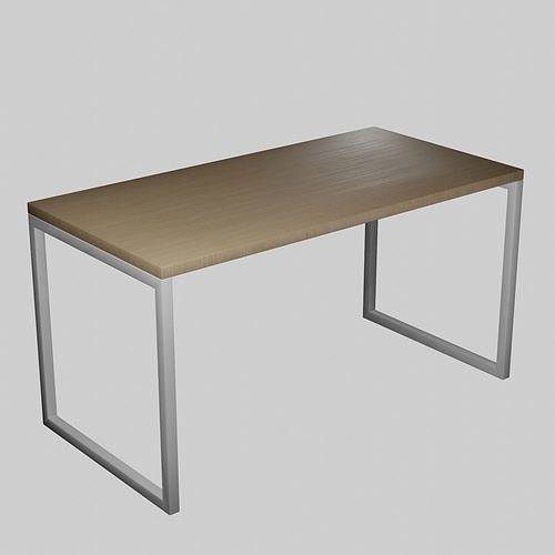 Wooden table Free low-poly 3D model