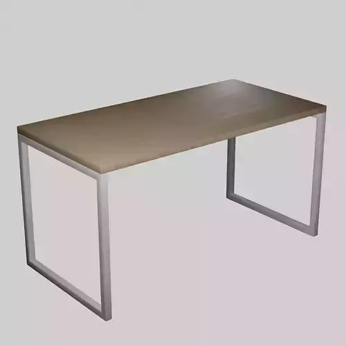 Wooden table Free low-poly 3D model