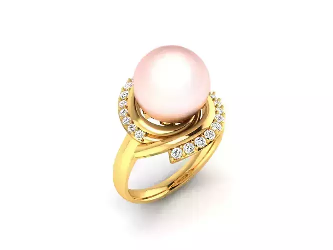 Women ring 3dm render detail 3D print model