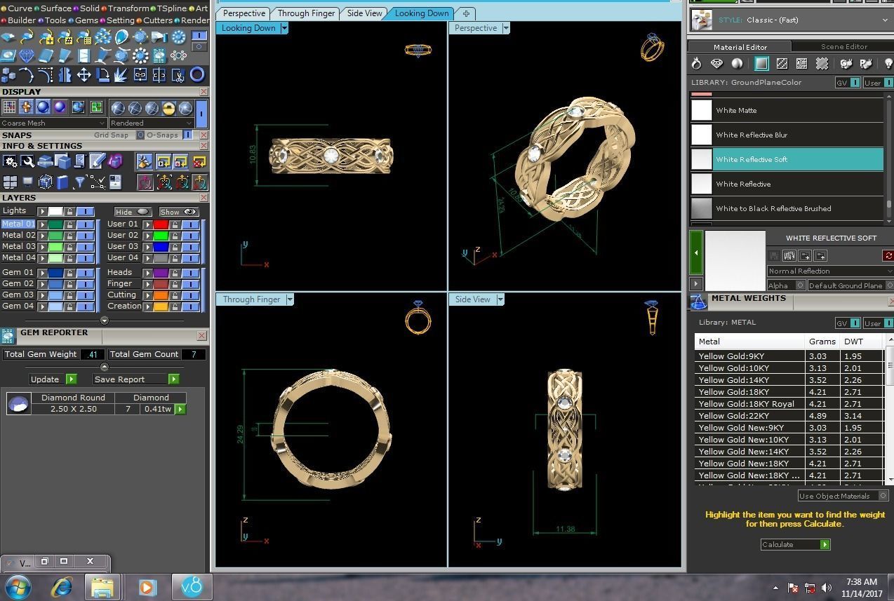 Women ring 3dm render detail 3D print model 3D print model_10
