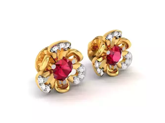 Women earrings 3dm render detail 3D print model