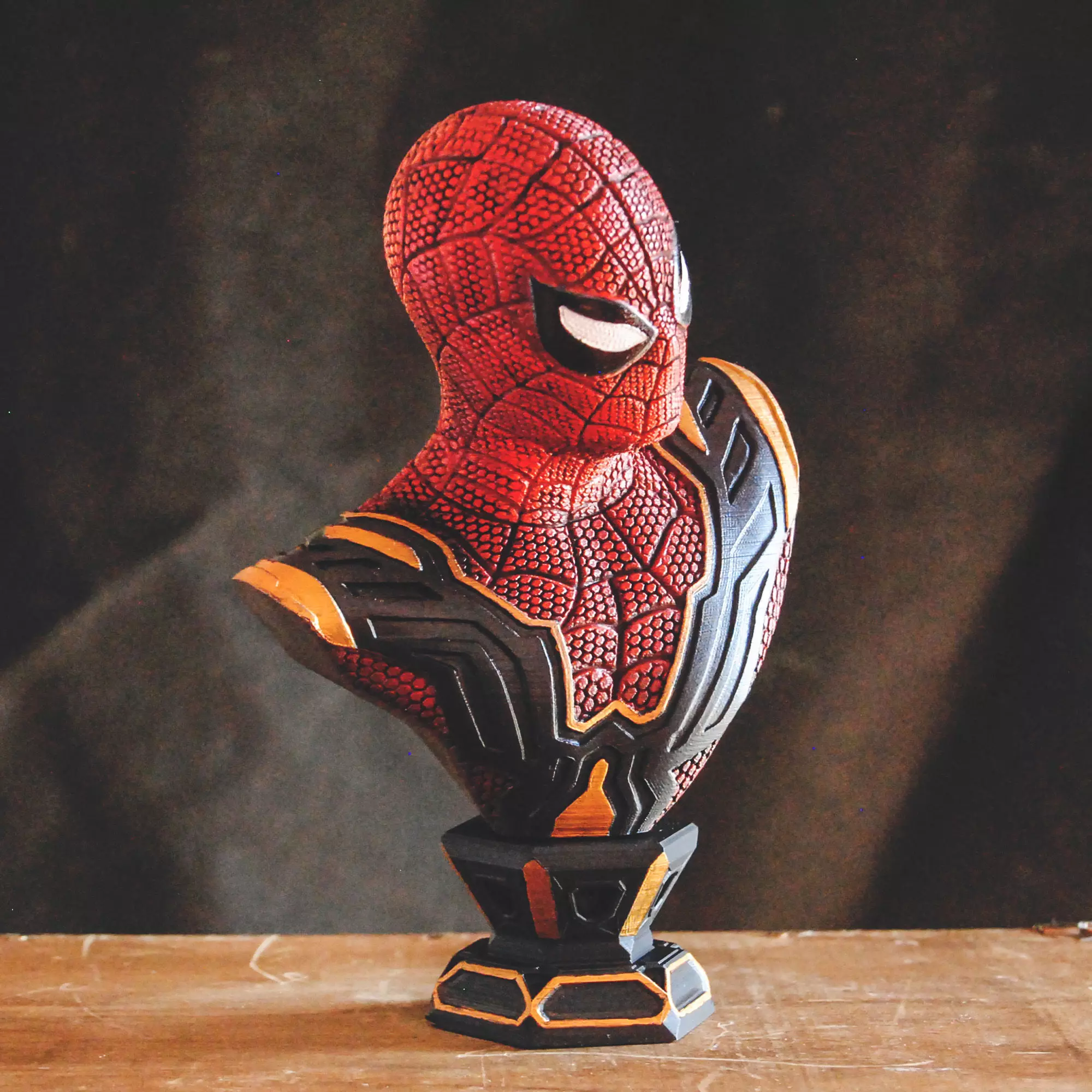 SPIDER-MAN FAR FROM HOME BUST - IRON SPIDER 3D print model_0