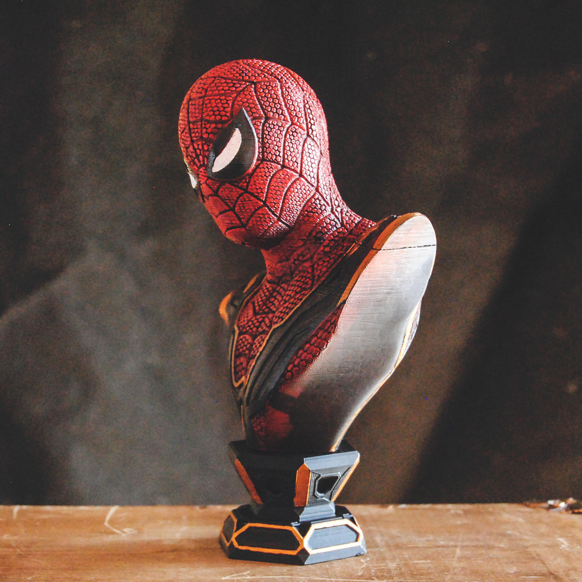 SPIDER-MAN FAR FROM HOME BUST - IRON SPIDER 3D print model_5