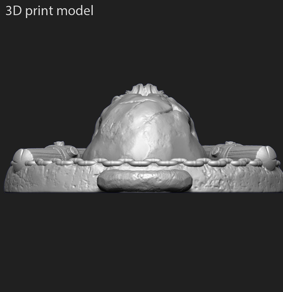 Skull pendant jewelry gangster vol3  3D print model_6