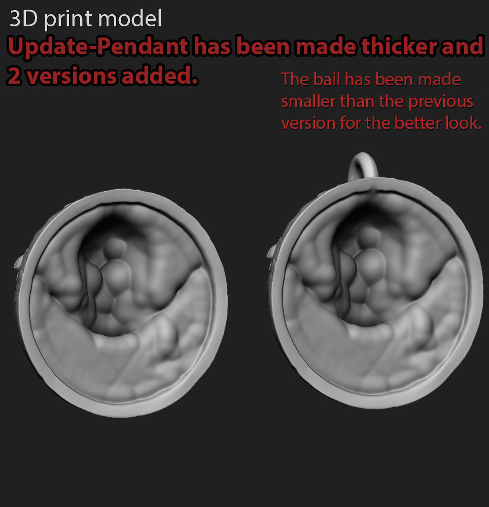 Skull pendant jewelry gangster vol3  3D print model_8