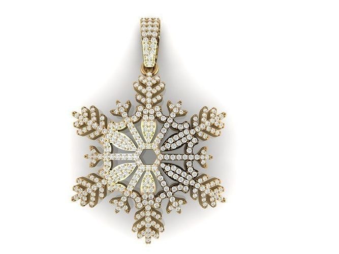 Snow flake 3D print model