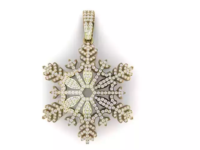 Snow flake 3D print model Snow flake 3D print model