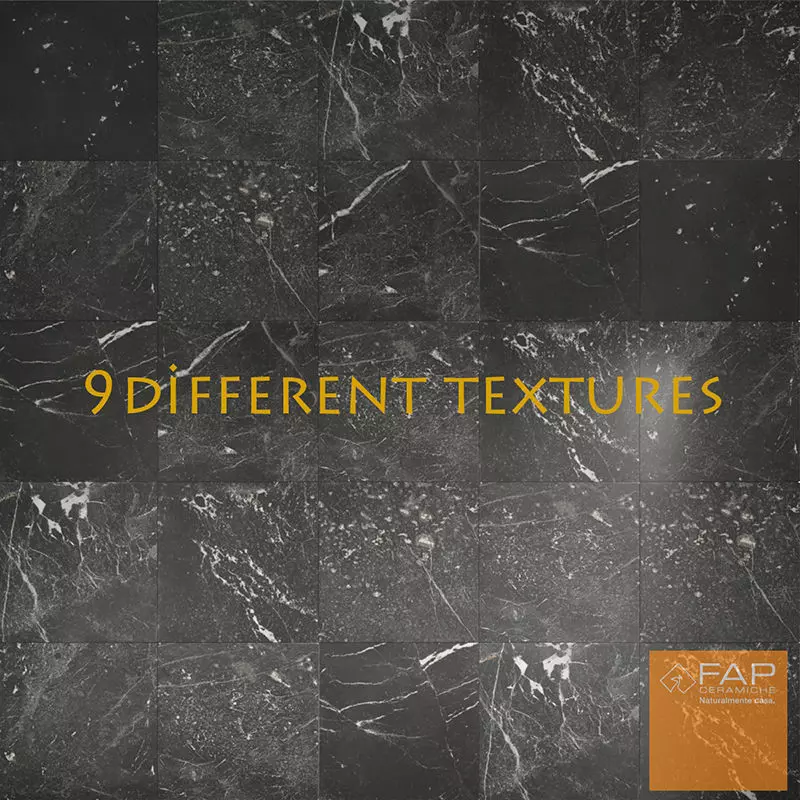 Black marble FAP-Grafite-multi texture coronavray 3D model_0