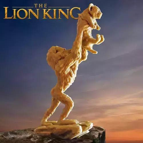 SIMBA AND RAFIKI - THE LION KING 3D print model