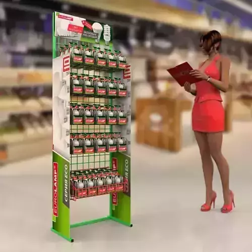 3d model video retail display racks 3D model