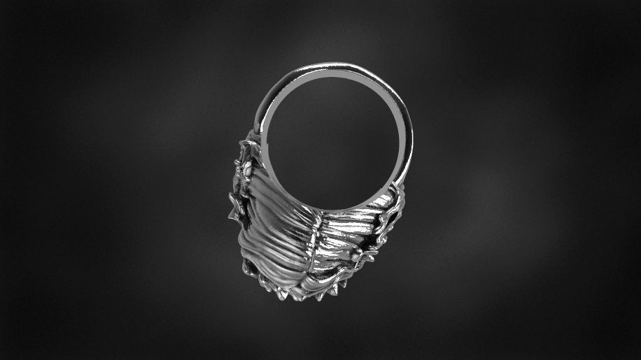 brambles girl ring for 3d printing 3D print model 3D print model_5