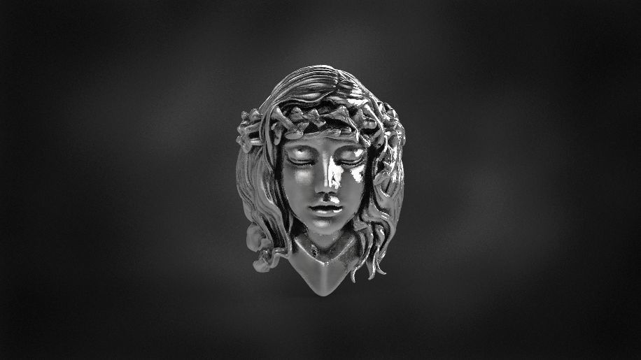 brambles girl ring for 3d printing 3D print model 3D print model_2