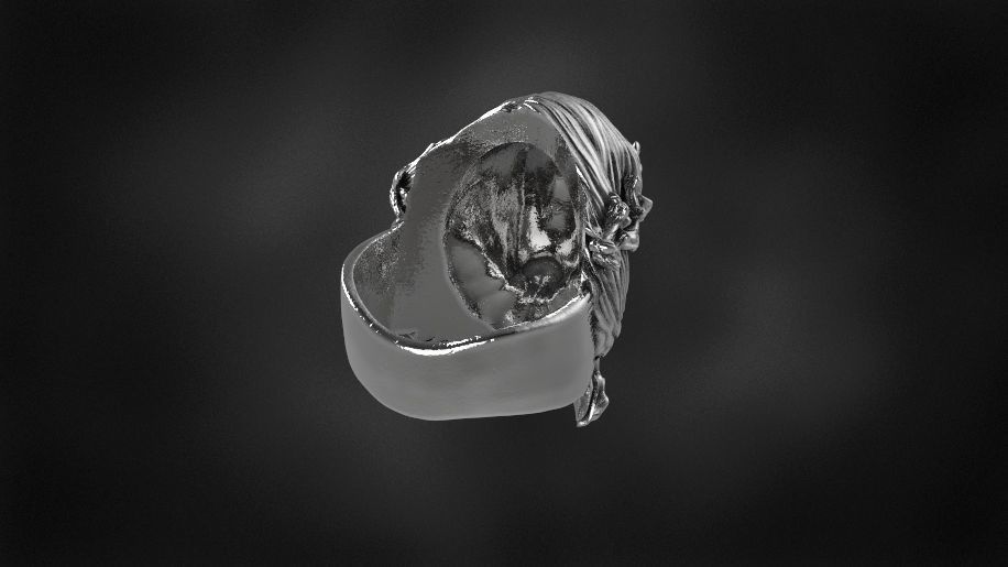 brambles girl ring for 3d printing 3D print model 3D print model_4
