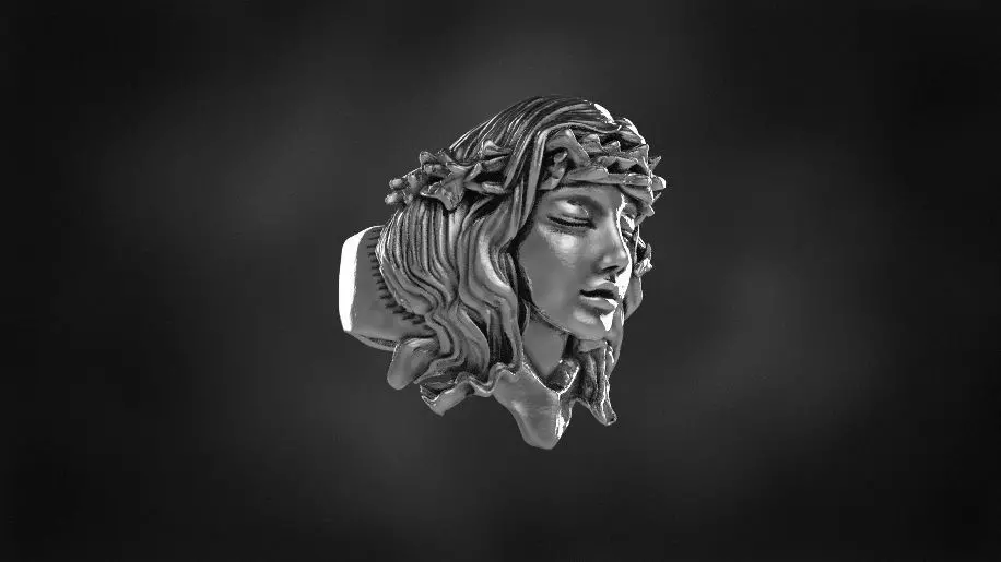 brambles girl ring for 3d printing 3D print model 3D print model_0