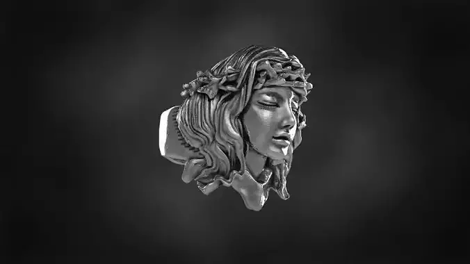 brambles girl ring for 3d printing 3D print model