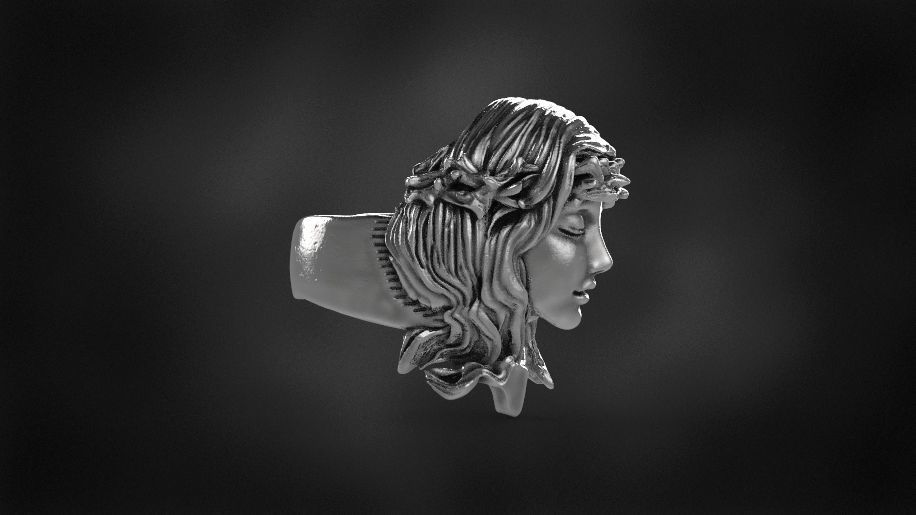 brambles girl ring for 3d printing 3D print model 3D print model_1