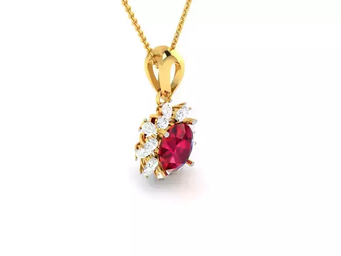 Women pendant 3dm render detail 3D print model