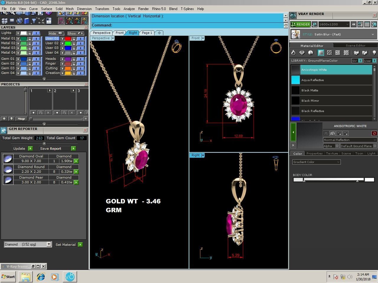 Women pendant 3dm render detail 3D print model 3D print model_6