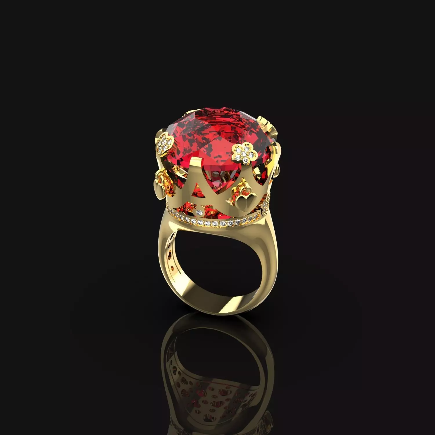 Pasqualo Bruno Sisso ring  3D print model_0