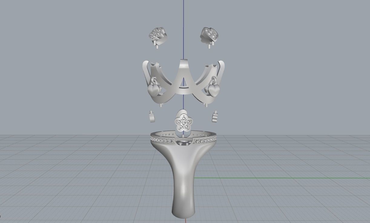 Pasqualo Bruno Sisso ring  3D print model_7