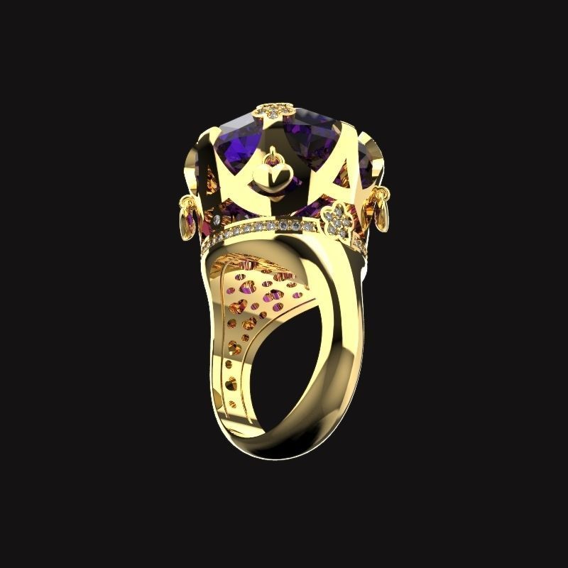 Pasqualo Bruno Sisso ring  3D print model_2