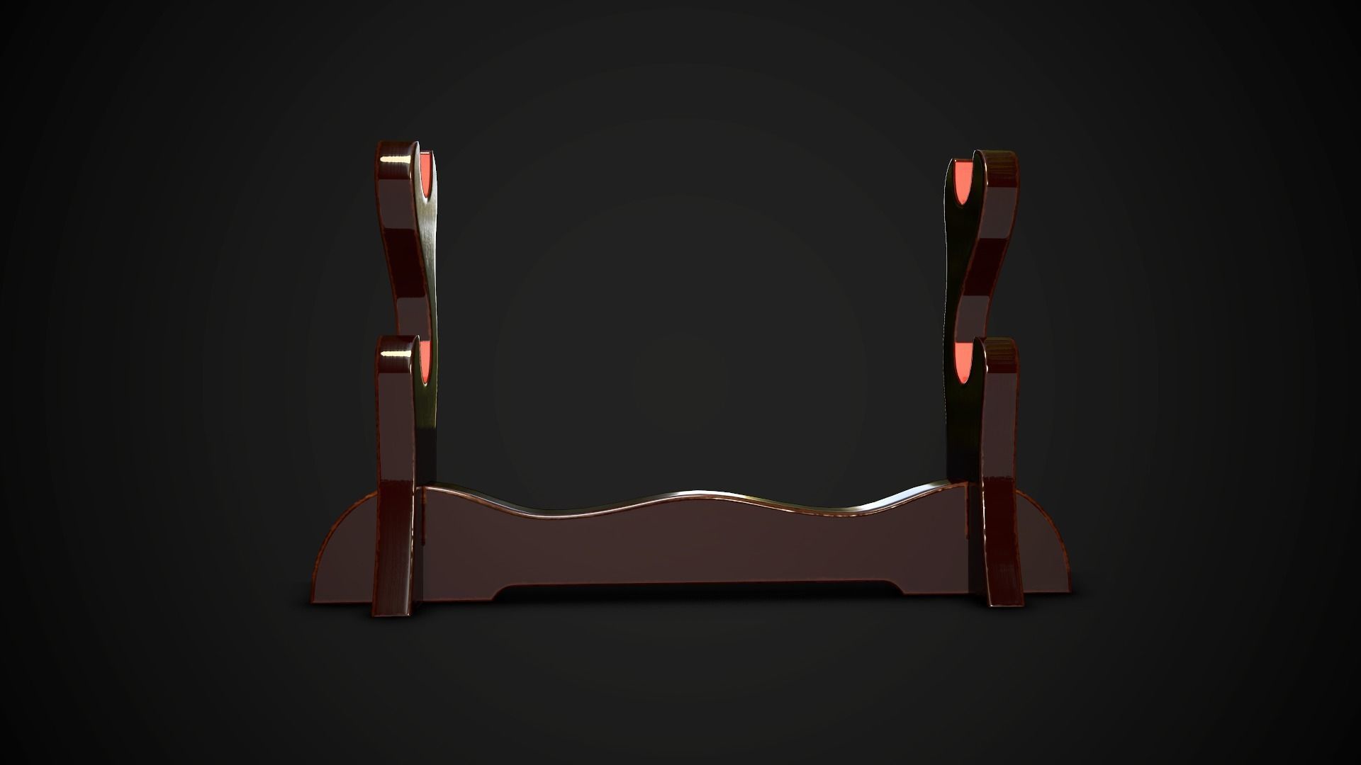 Stand for katana Free low-poly 3D model_2