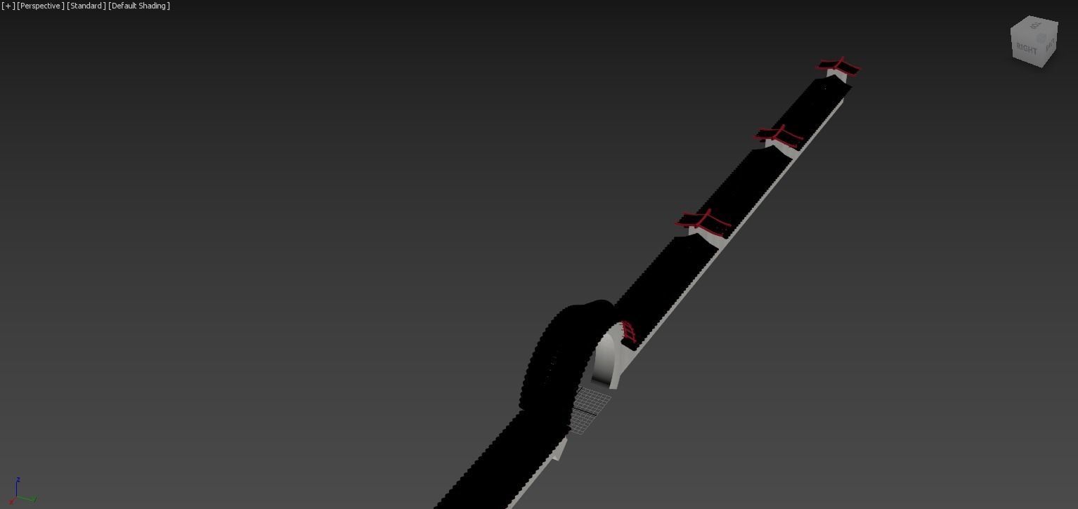 SKC - Asian Garden Gate 3D model_2