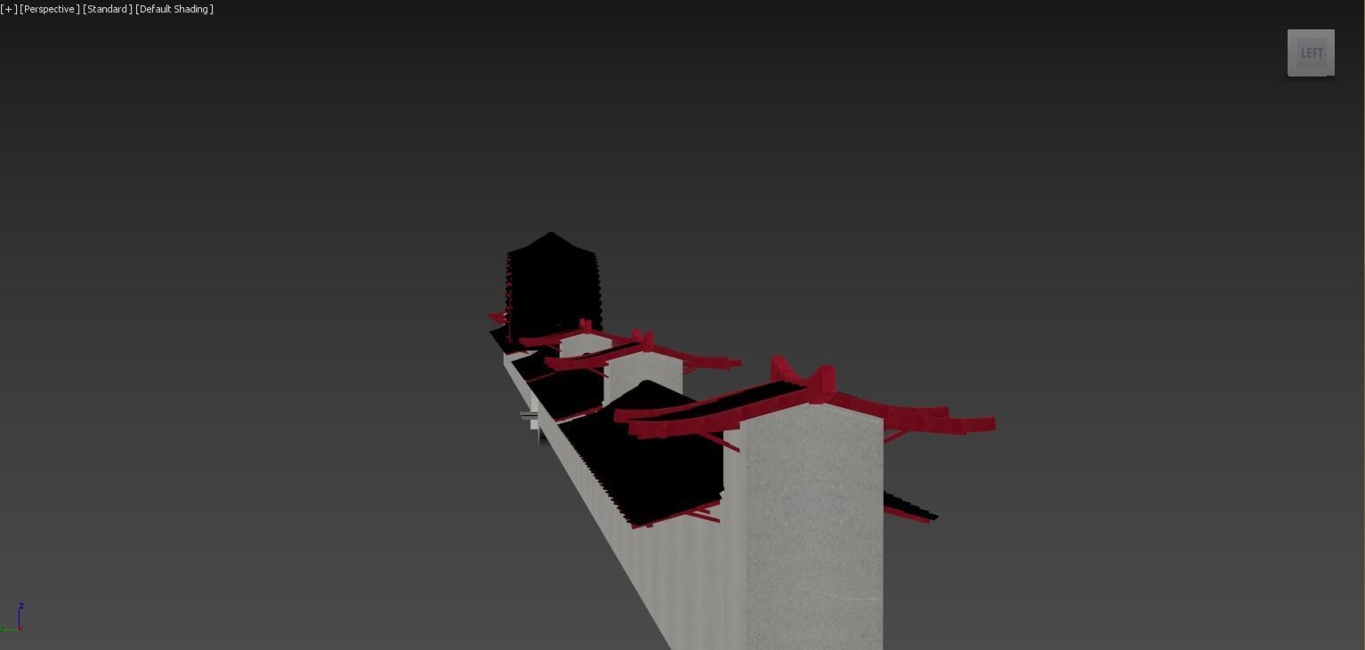 SKC - Asian Garden Gate 3D model_3