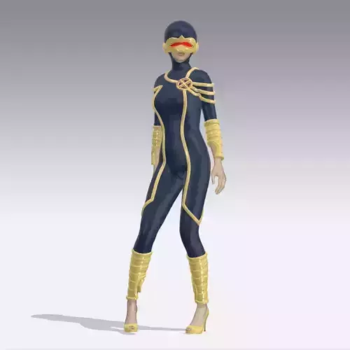 Cyclops From X-MEN  Low-poly 3D model