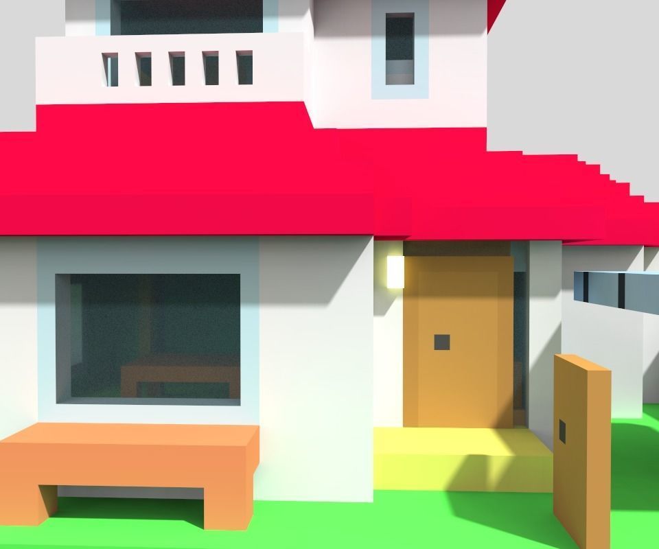 Animation House ver2 3D model_22