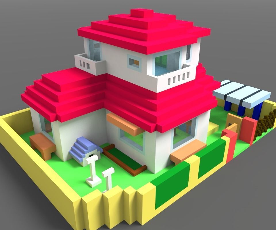 Animation House ver2 3D model_11