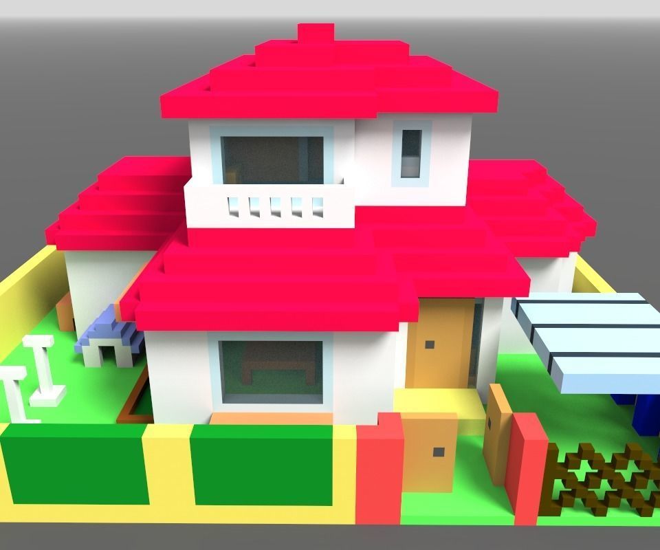 Animation House ver2 3D model_10