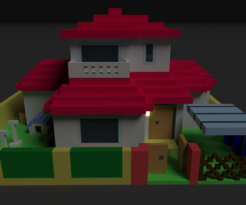 Animation House ver2 3D model_6