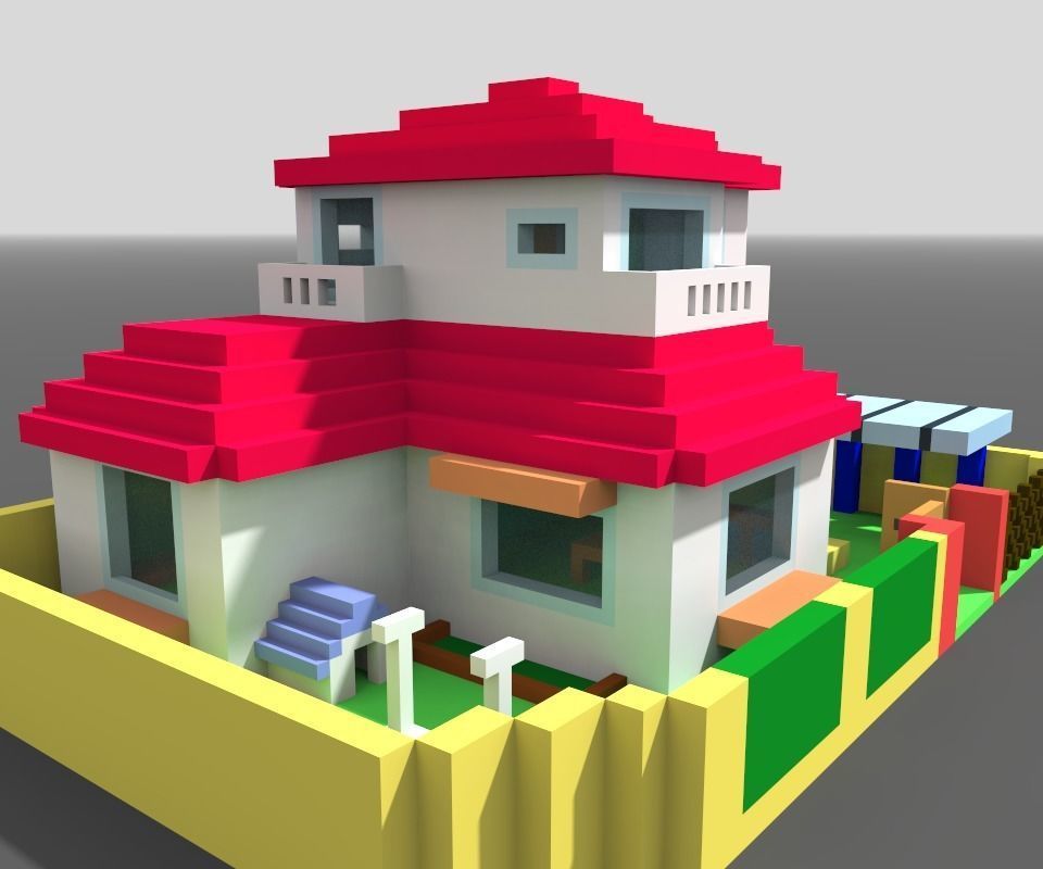 Animation House ver2 3D model_12