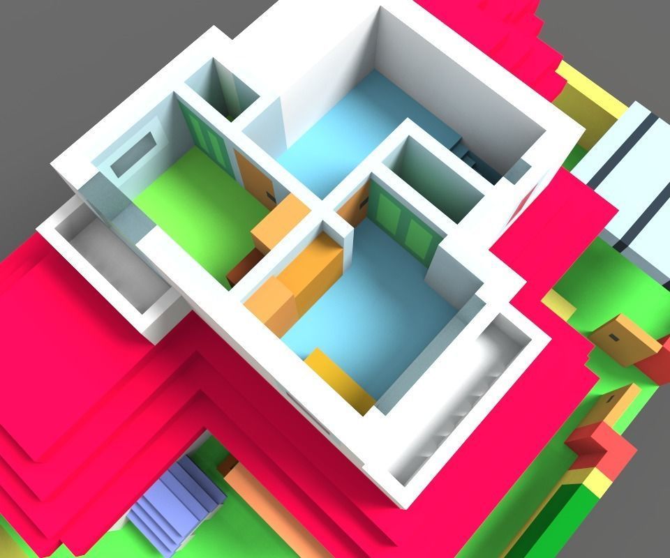 Animation House ver2 3D model_23