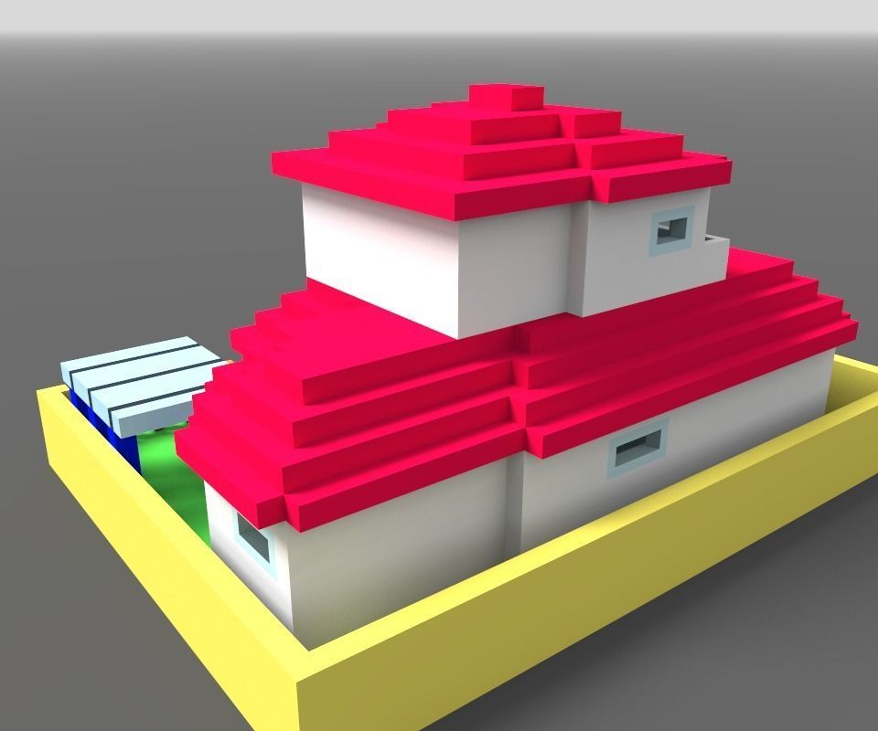 Animation House ver2 3D model_16