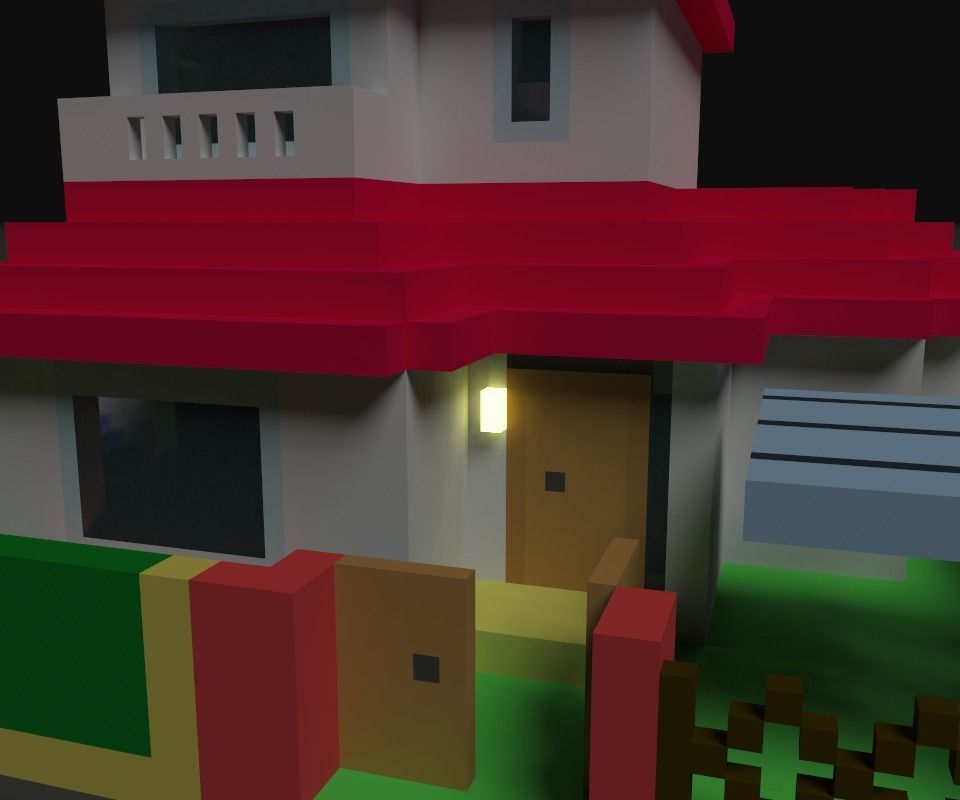 Animation House ver2 3D model_5