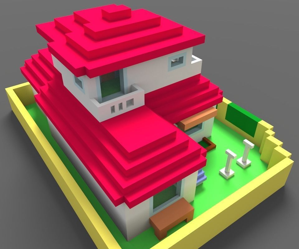 Animation House ver2 3D model_17
