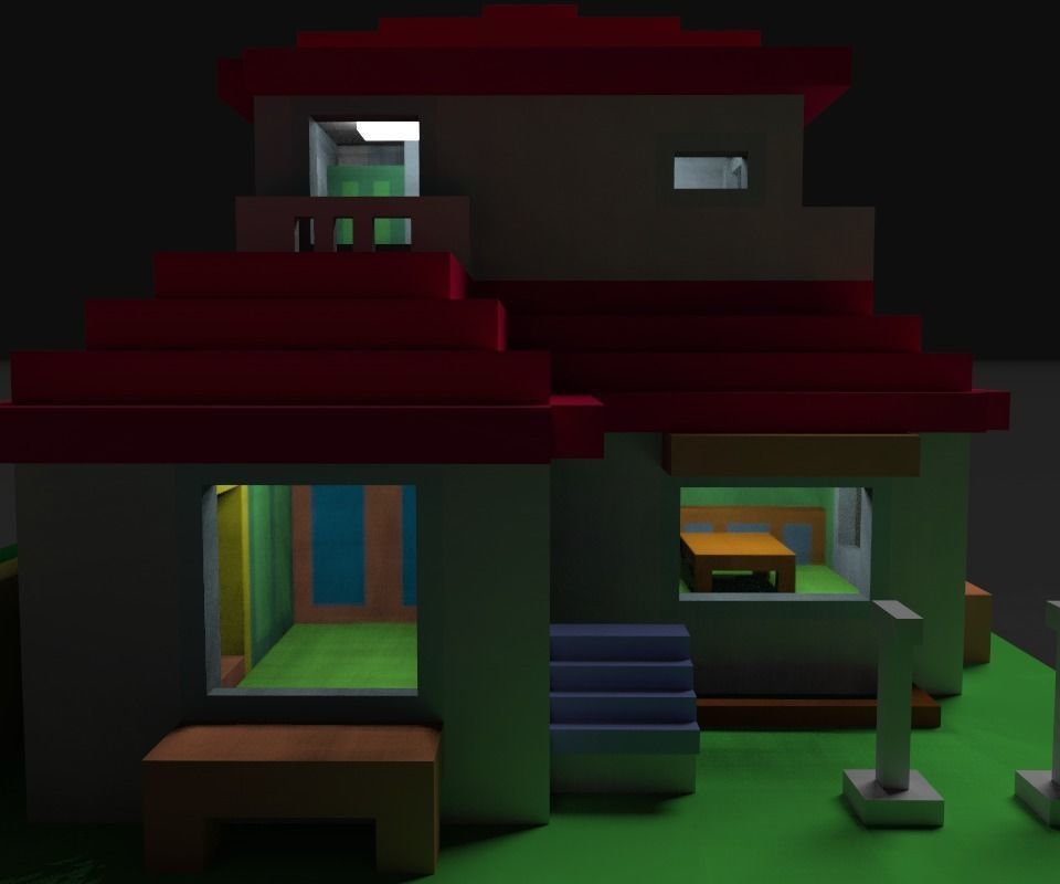 Animation House ver2 3D model_8